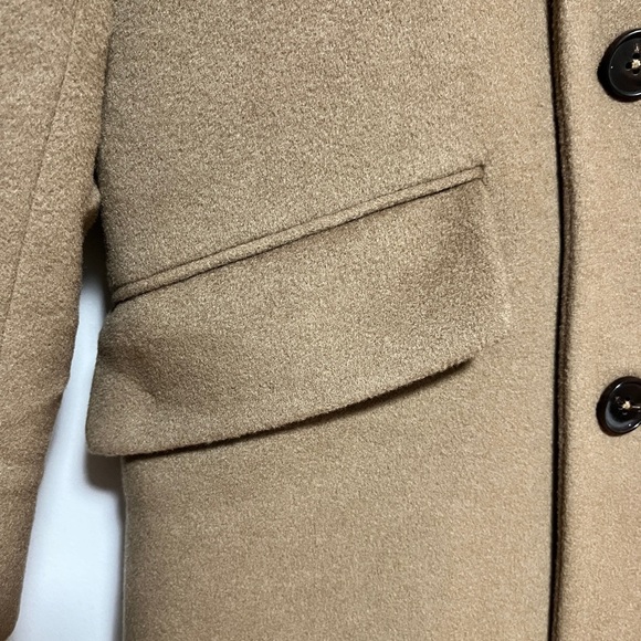 Altea Italian Double-Breasted Cashmere Coat - Camel Brown - Made in Italy - Picture 3 of 12